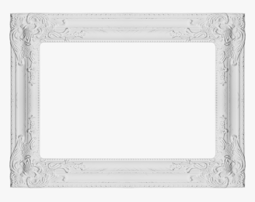 White Frame Wide Edge - Wide Transparent Picture Frame, HD Png Download, Free Download