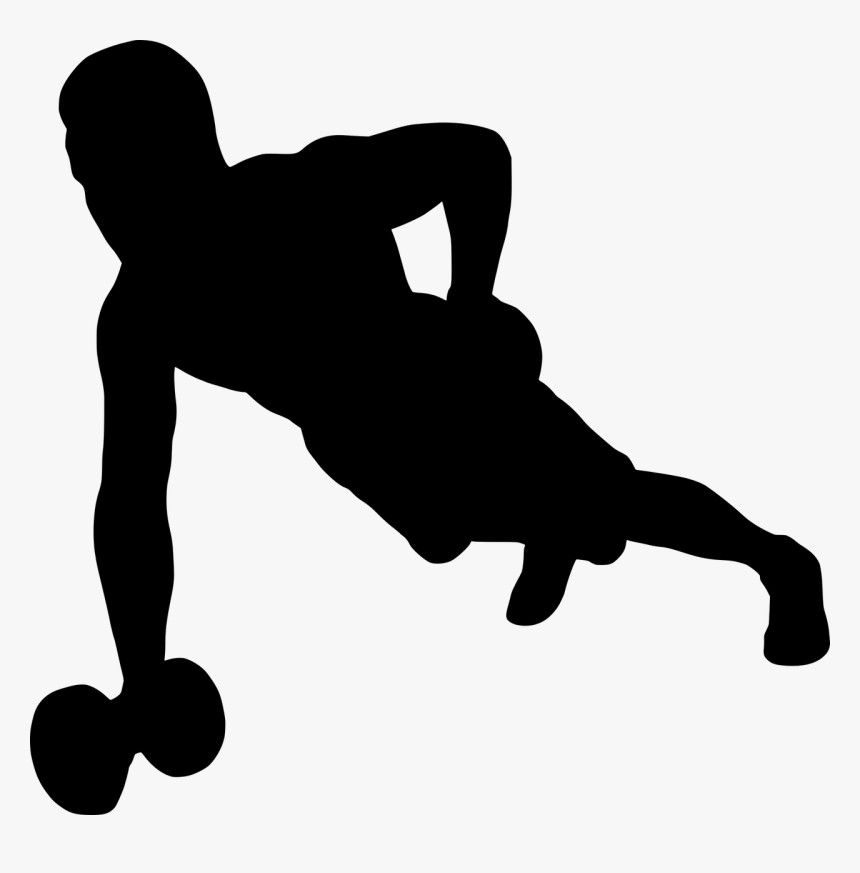 Silhouette, Gym, Exercise, Fitness, Health, Workout - Silhouette Fitness Png, Transparent Png, Free Download