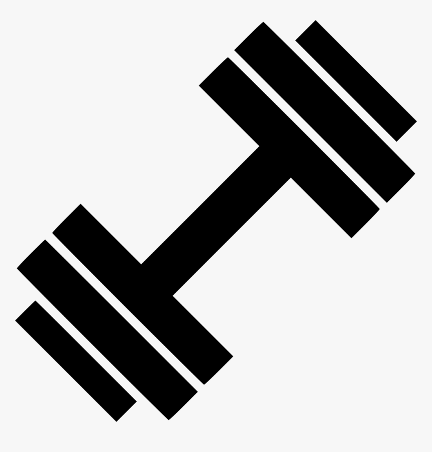 Transparent Fitness Icon Png - Black Dumbbell Icon Transparent, Png Download, Free Download