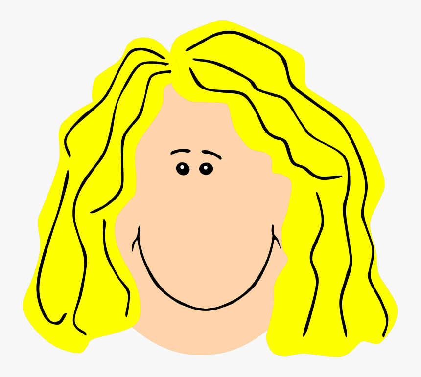 Mom Face Blond Blonde Hair Cartoon Girl Hd Png Download Kindpng