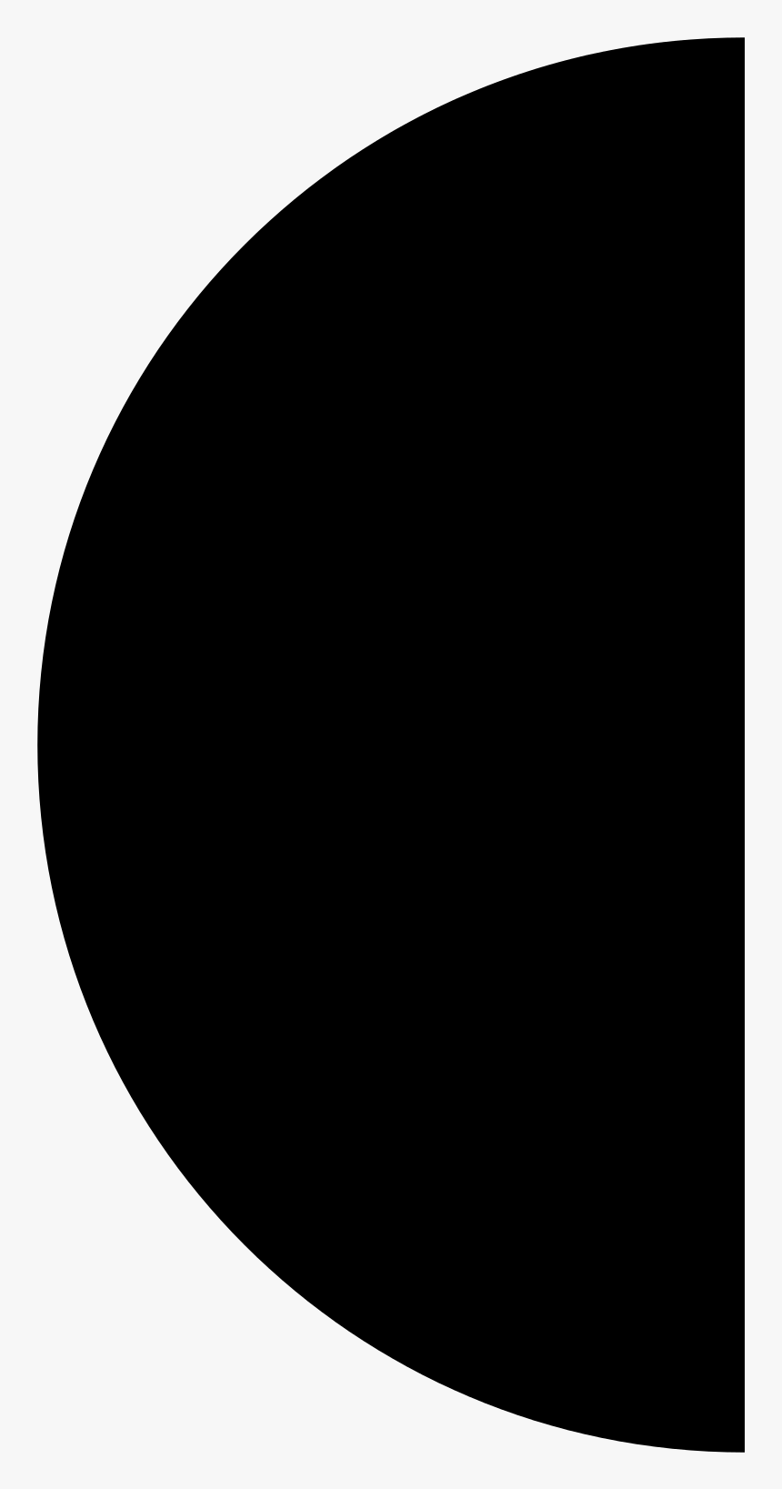 File U 25d6 Svg Wikimedia Commons - Half Circle Svg Free, HD Png Download, Free Download