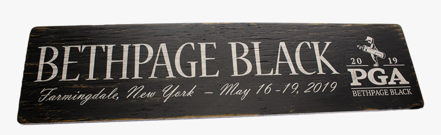Bethpage Black Wooden Sign- Signs By The Sea 6"x 24" - Label, HD Png Download, Free Download
