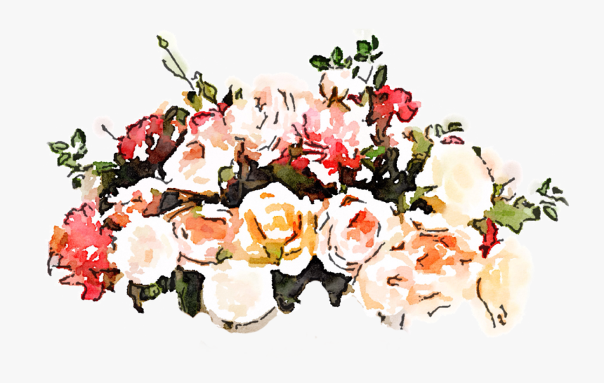 Watercolor Flower Paintings Wallpaper Gardening Flower - Watercolor Painting Flowers Png, Transparent Png, Free Download