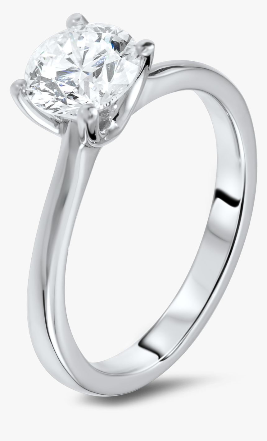 Transparent Diamond Ring Png - Solitaire Engagement Ring Png, Png Download, Free Download