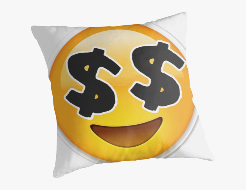 "money Eyes Emoji - Cushion, HD Png Download, Free Download