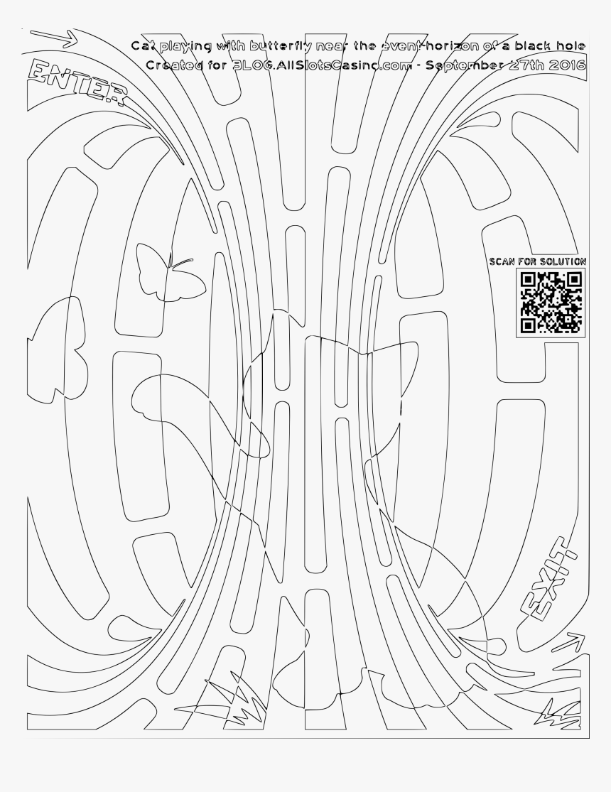 Transparent Black Hole Png - Black Hole Coloring Sheet, Png Download, Free Download