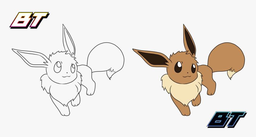 By Bt - - Eevee Hand Drawn, HD Png Download, Free Download