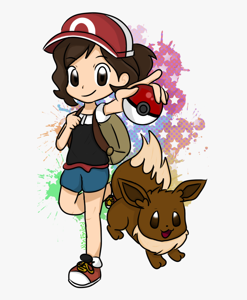 Let"s Go Eevee Clipart , Png Download - Cartoon, Transparent Png, Free Download