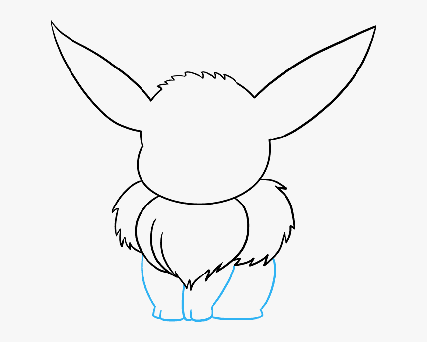 How To Draw Eevee - Tranh Tô Màu Pokemon Eevee, HD Png Download, Free Download