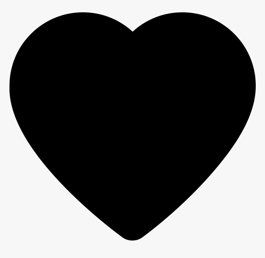 Heart Shape - Black Heart Twitter Emoji, HD Png Download, Free Download