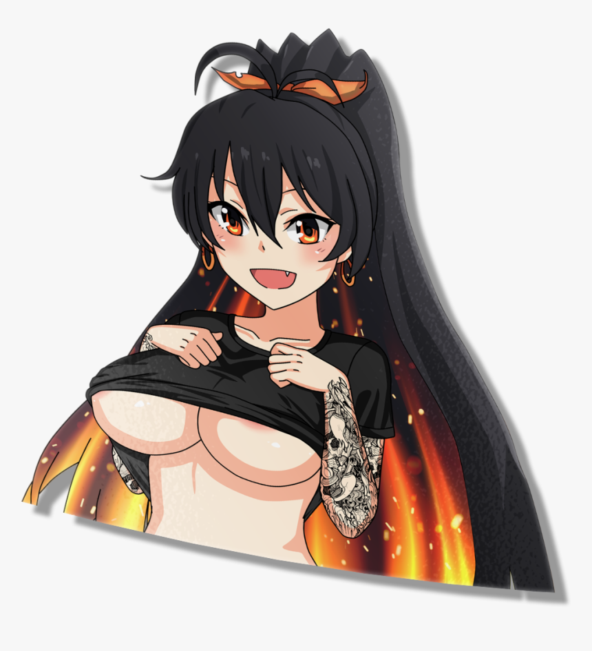 Image Of Tatted Black Hole Chan - Cartoon, HD Png Download, Free Download
