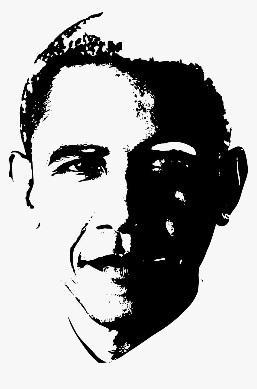 Obama Black And White Png, Transparent Png, Free Download