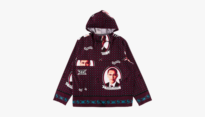 Supreme Obama Anorak "ss - Hoodie, HD Png Download, Free Download