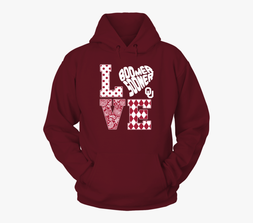 Oklahoma Sooners Stacked Love Slogan Heart Shape Shirt - Texas Tech University Hoodie, HD Png Download, Free Download