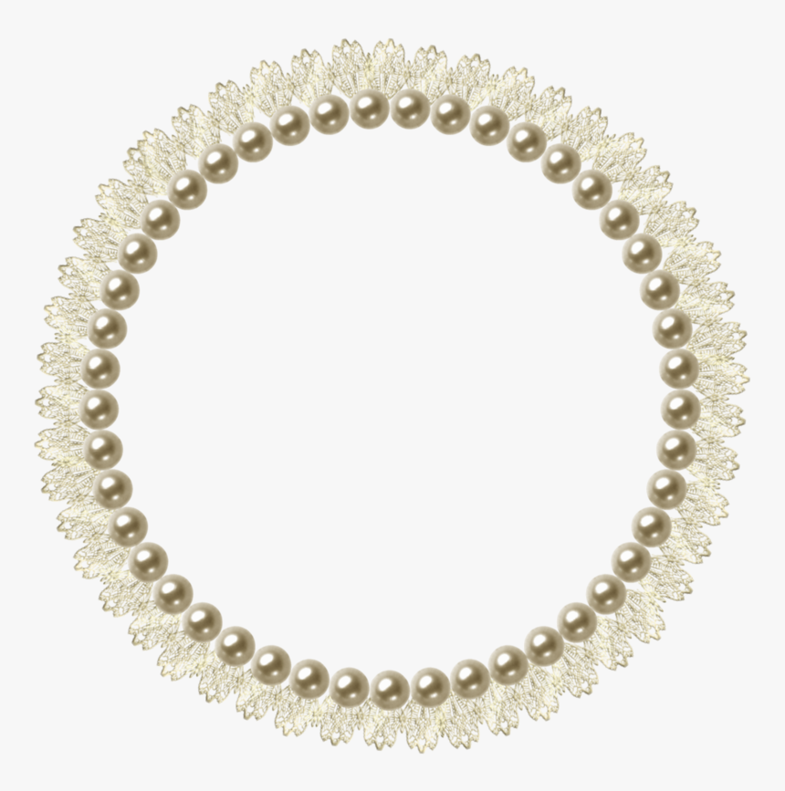 Pearl Picture Frame - Circle Transparent Pearls Png, Png Download, Free Download