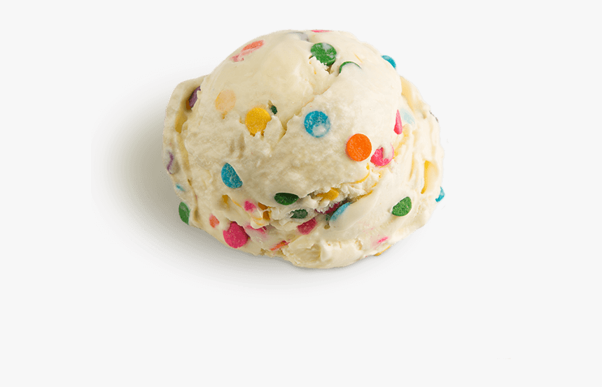 Cake Mix Ice Cream Scooped - Birthday Cake Ice Cream Png, Transparent Png, Free Download