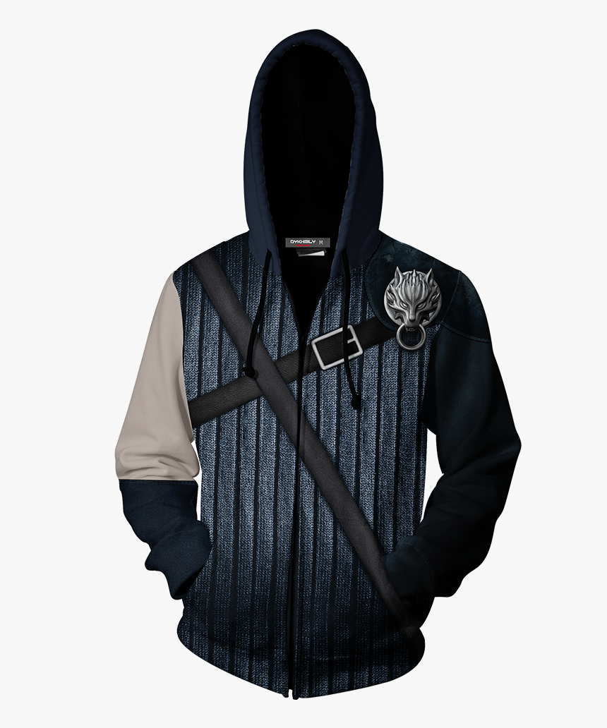 Final Fantasy Vii Cloud Strife Cosplay Zip Up Hoodie - Batman Hoody, HD Png Download, Free Download