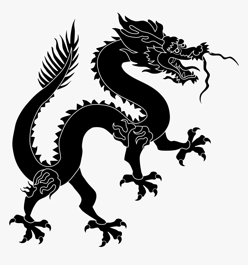 Chinese Dragon - Chinese Dragon Black, HD Png Download, Free Download