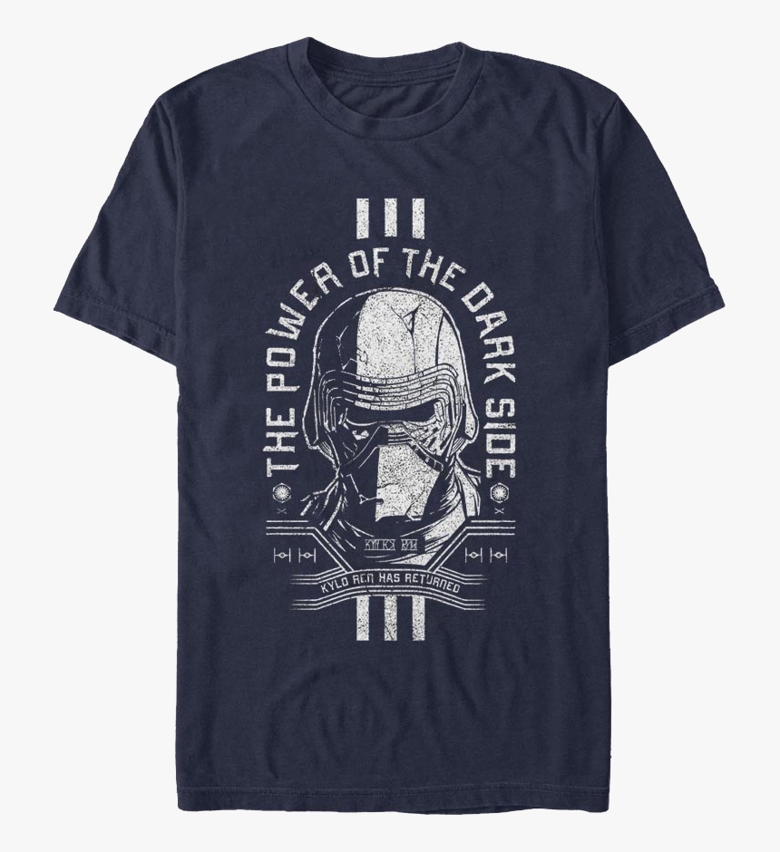 Kylo Ren The Dark Side Of The Force Star Wars T-shirt - Star Wars: The Rise Of Skywalker, HD Png Download, Free Download