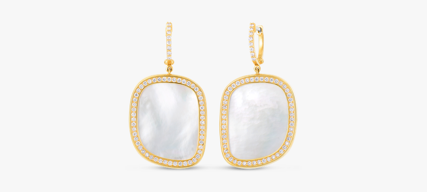 Roberto Coin Drop Earrings With Mother Of Pearl And - Earrings, HD Png Download, Free Download