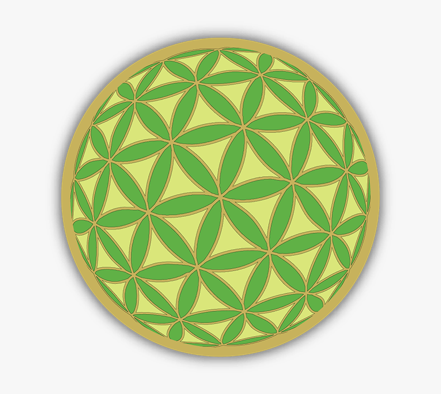 Green Flower Of Life, HD Png Download, Free Download