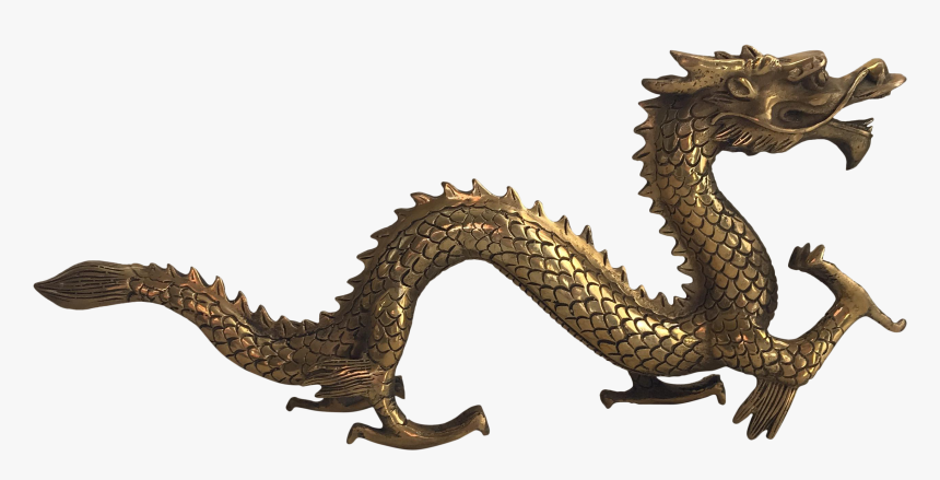 Transparent Chinese Dragon Png - Chinese Gold Dragon Sculpture, Png Download, Free Download