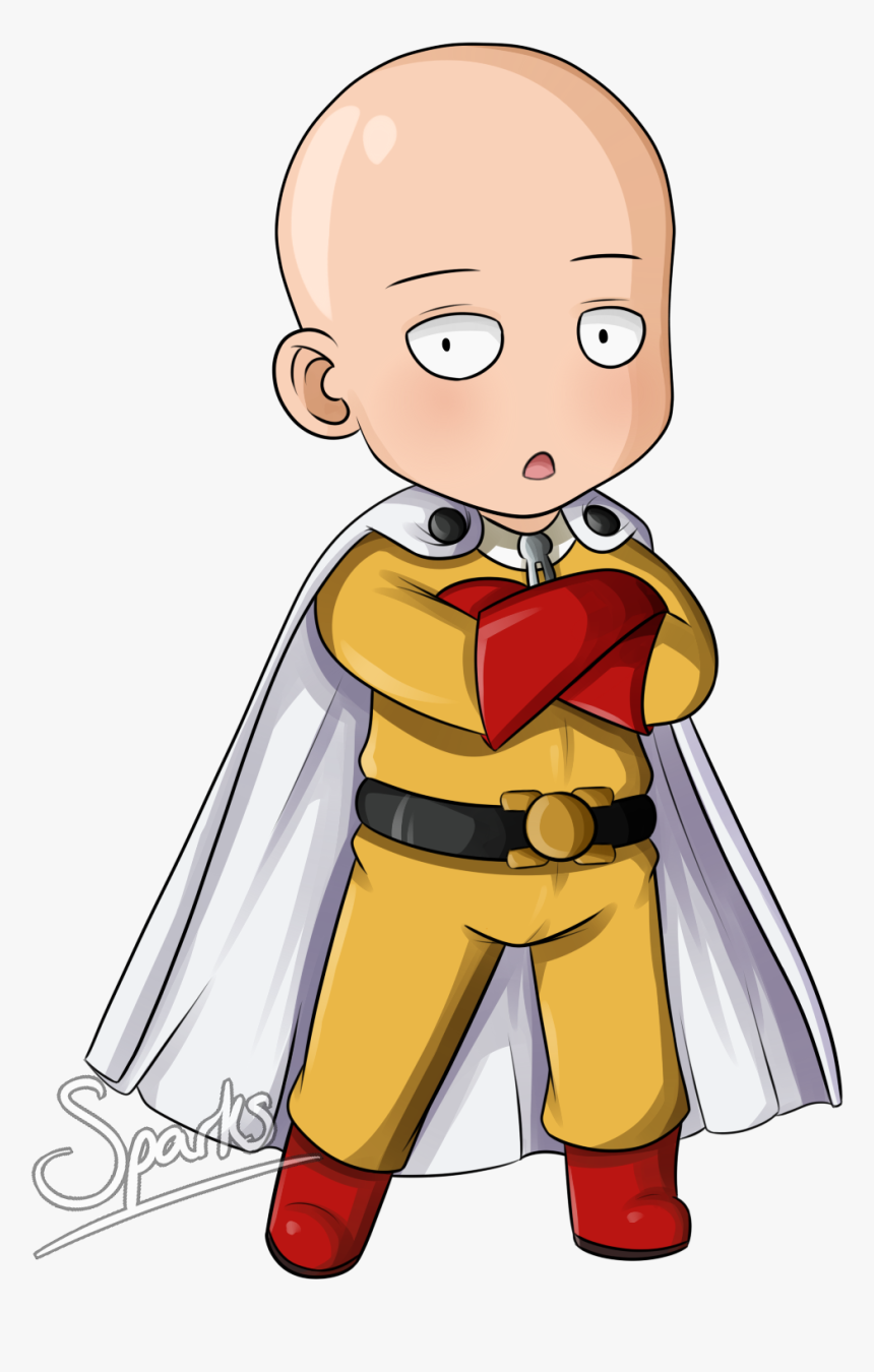 One Punch Man Chibi Anime Manga Transprent - One Punch Man Chibi Png, Transparent Png, Free Download