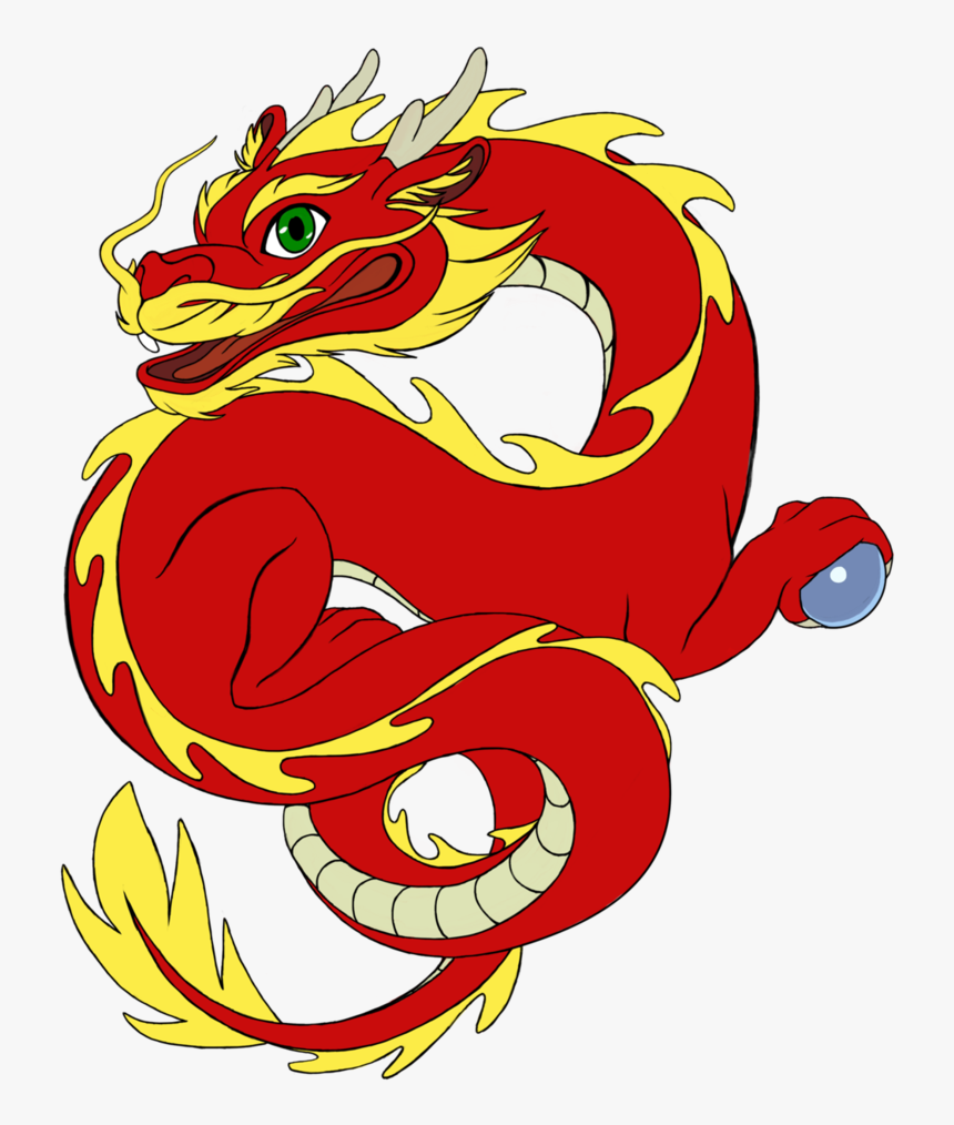Cartoon Chinese Dragon - Cartoon Cute Chinese Dragon, HD Png Download -  kindpng