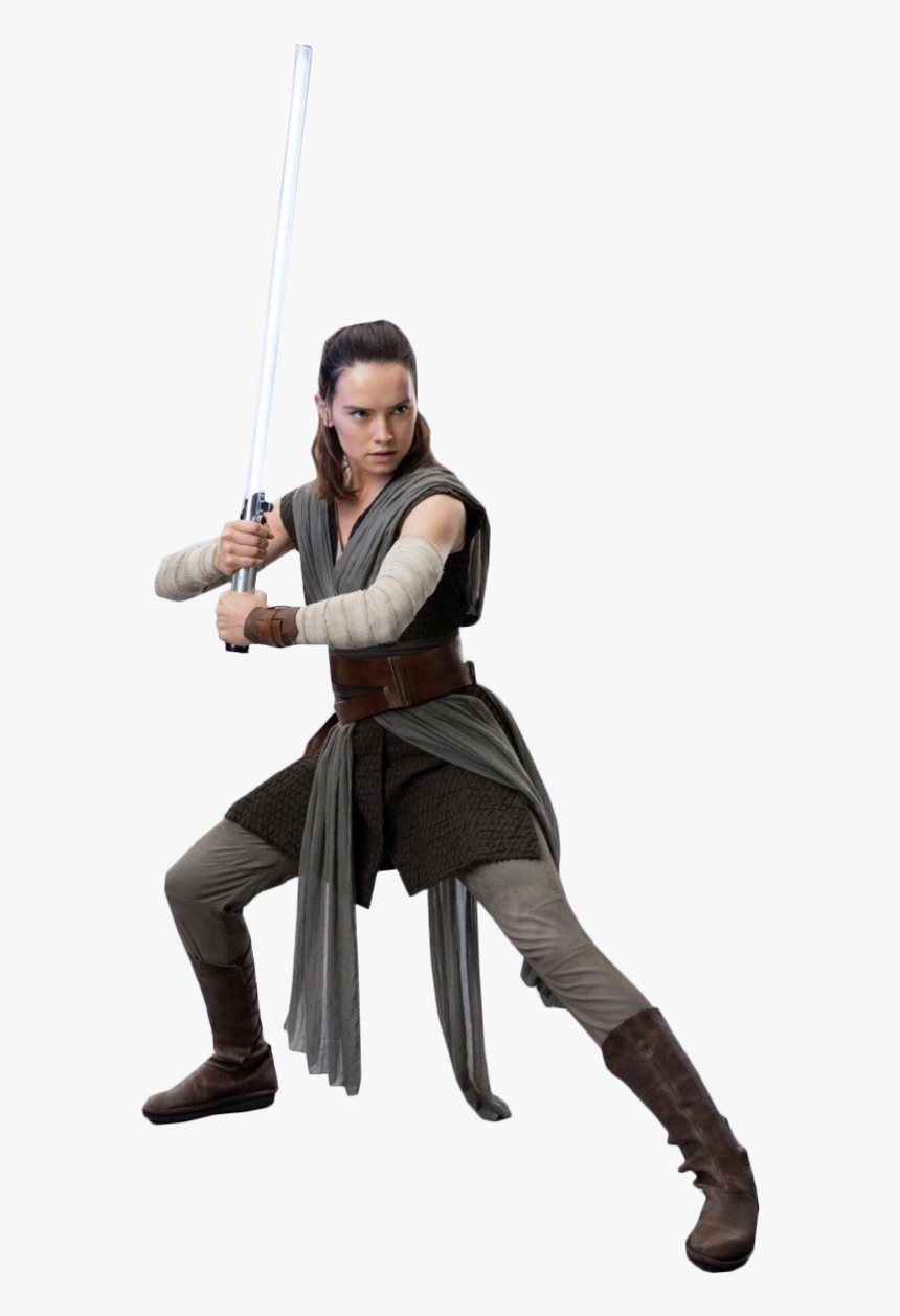 The Last Jedi Rey Luke Skywalker Kylo Ren Daisy Ridley - Rey Costume Last Jedi, HD Png Download, Free Download