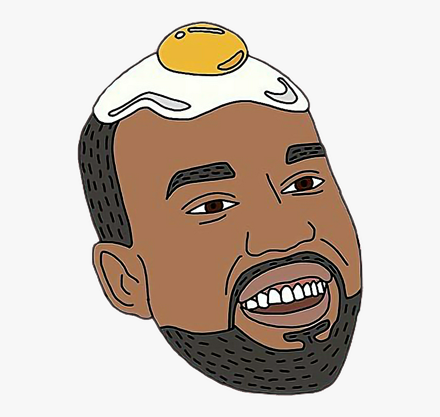 Eggs Over Yeezy🍳 - Kanye West Egg On Head, HD Png Download, Free Download