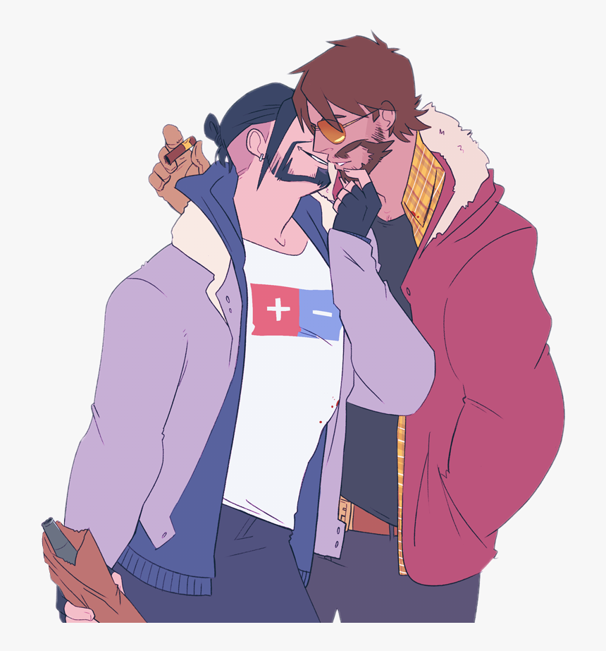 Overwatch Mccree Hanzo Mcreexhanzo Mchanzo Gay Lgbt - Mccree And Hanzo Ship, HD Png Download, Free Download