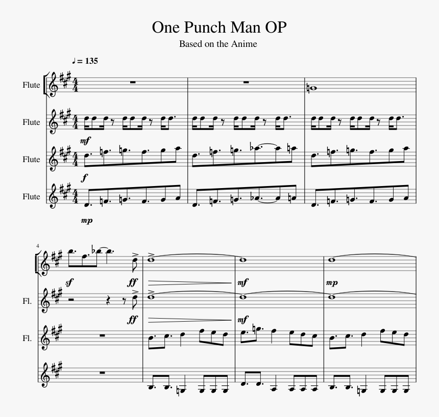 One Punch Man Flute, HD Png Download, Free Download