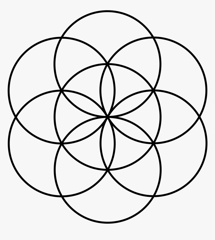 Collection Of Free Drawing Circles Flower Download - Seed Of Life, HD Png Download, Free Download