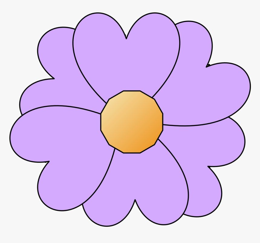 Simple Purple Flower, HD Png Download, Free Download