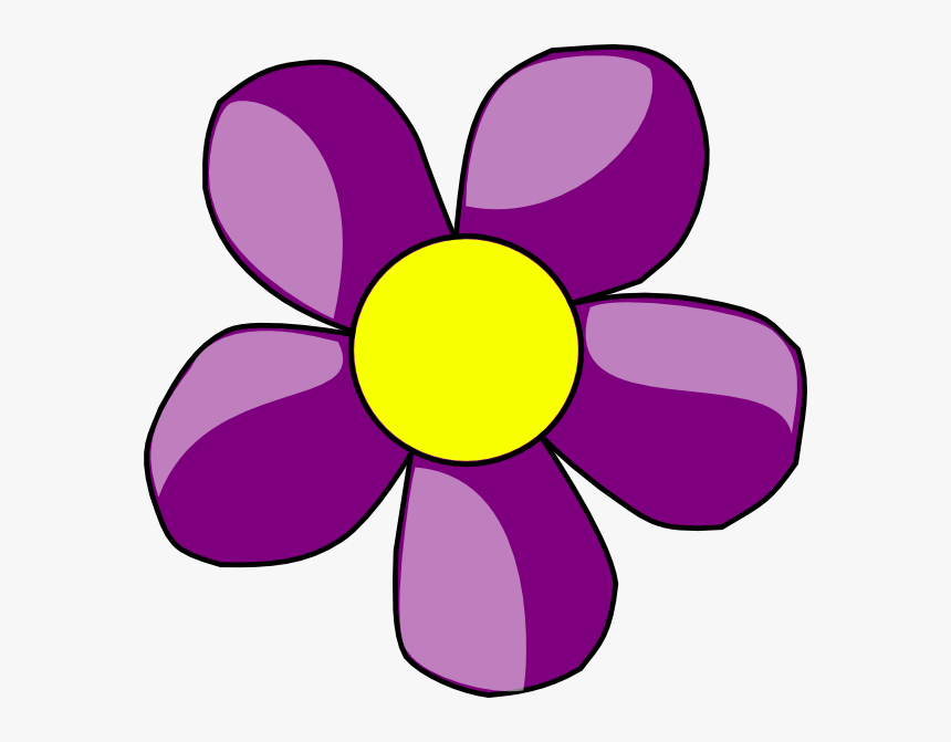 Purple Flower Clipart, HD Png Download, Free Download