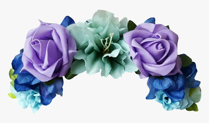 Purple Flower Crown Png - Purple And Blue Flower Crown, Transparent Png