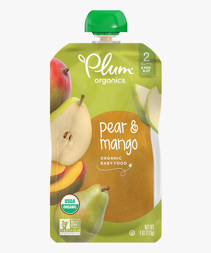 Plum Organic Pear Mango, HD Png Download, Free Download