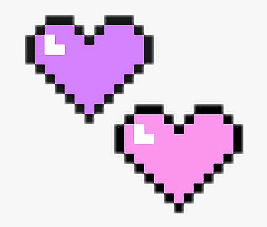 💖 💜 Pastel Hearts Pixel Pixelated Pastel Pink And - Pixel Heart Transparent, HD Png Download, Free Download