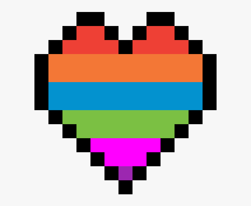 Pixel Heart - 8 Bit Heart Png, Transparent Png, Free Download