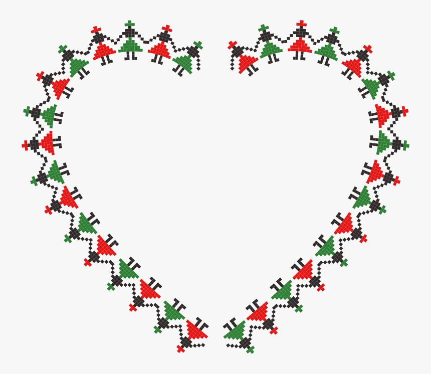 Pixel Dancers Heart - Dancing Border Design, HD Png Download, Free Download