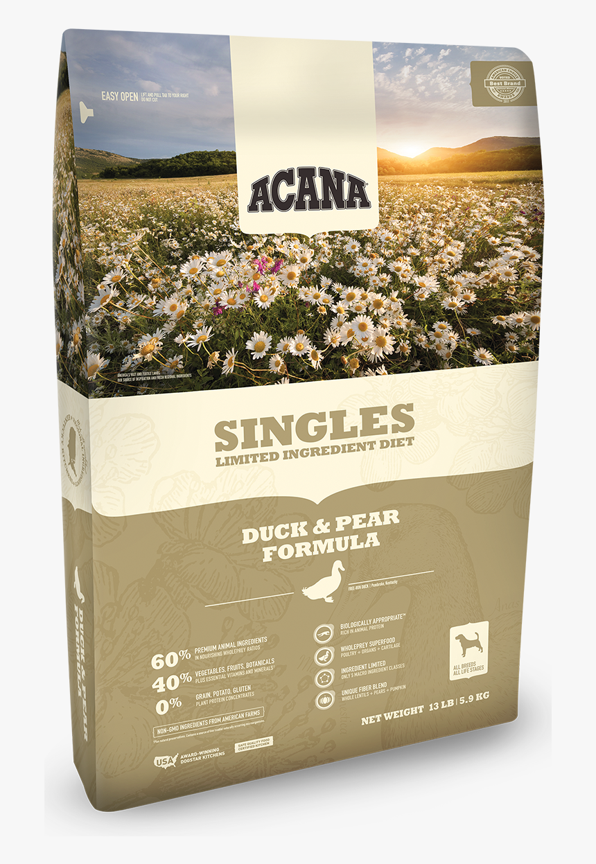 Acana Singles Duck And Pear, HD Png Download, Free Download