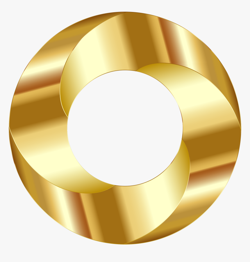 Gold Torus Screw Clip Arts - Gold Screw Head Png, Transparent Png, Free Download