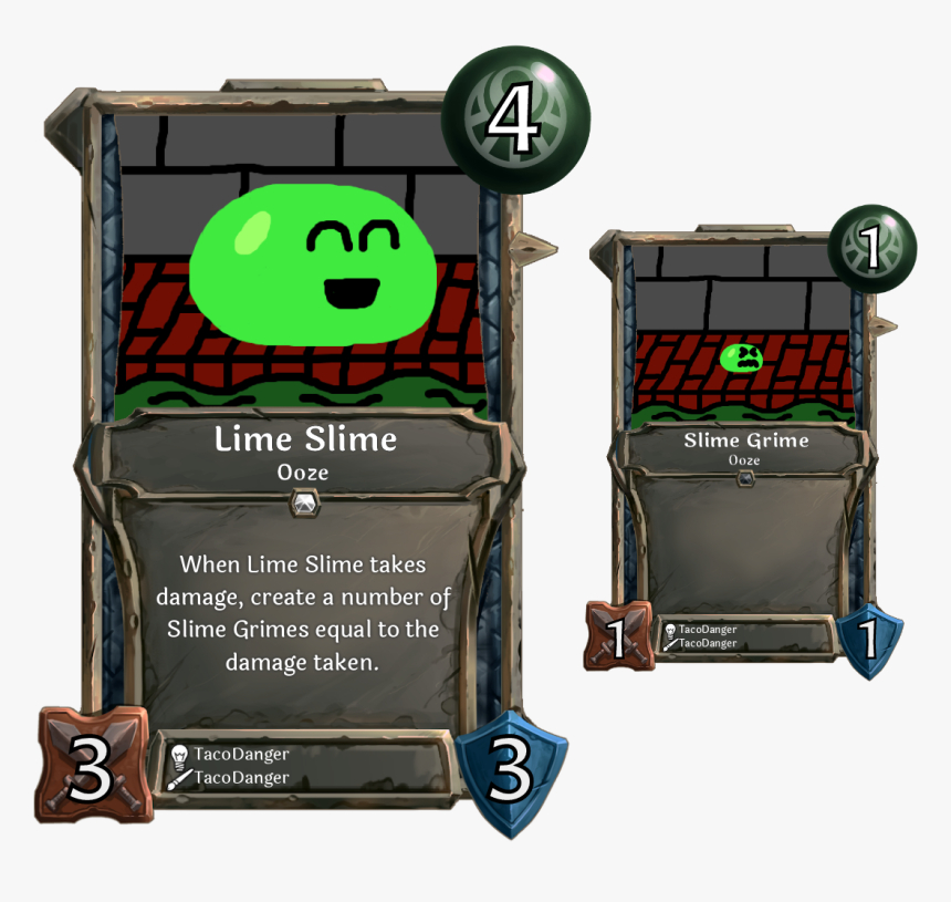 [card] Lime Slime - Cartoon, HD Png Download, Free Download