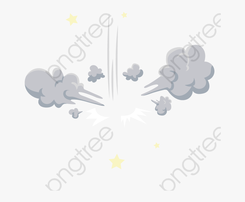 Smoke Clipart Airplane - Cartoon, HD Png Download, Free Download
