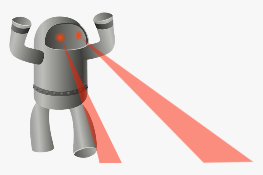 Robot With Laser Eyes, HD Png Download, Free Download