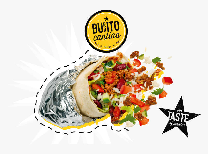 Burrito Cantina Chicken Branding - Fast Food, HD Png Download, Free Download