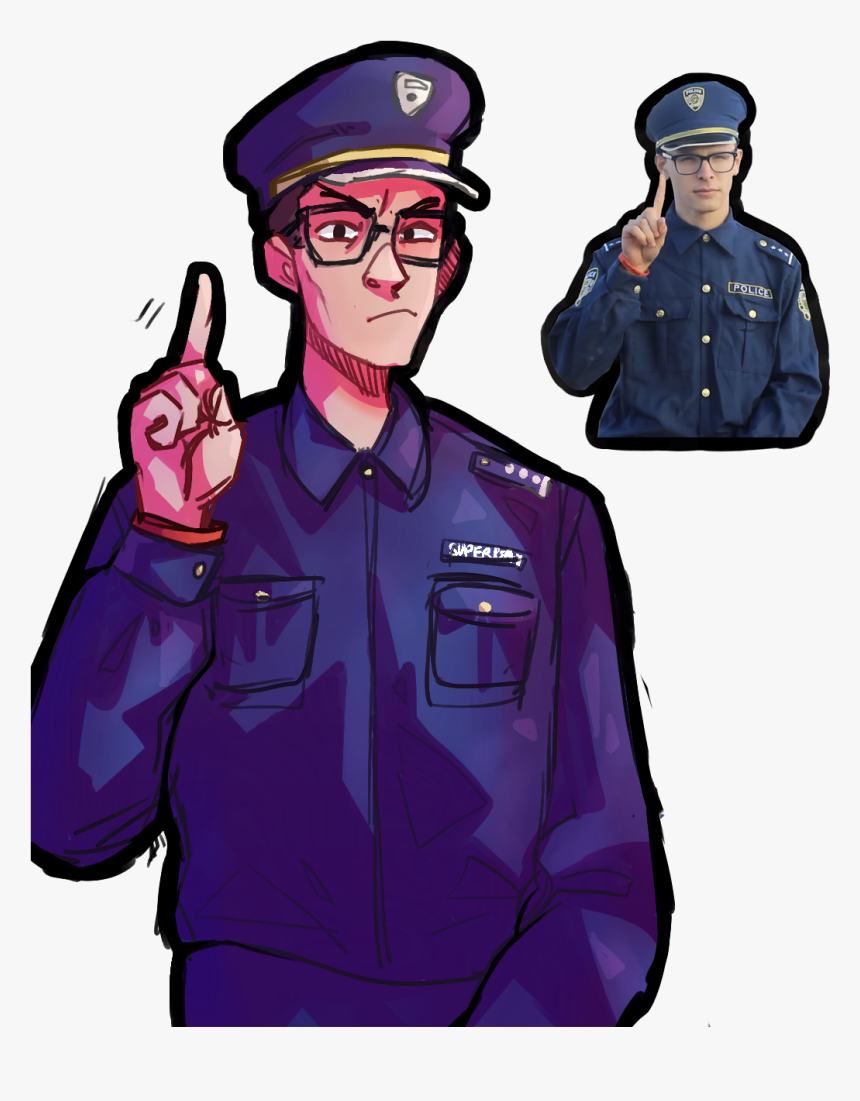 “drew That Content Police Sketch Dude
” - Content Cop Idubbbz Fan Art, HD Png Download, Free Download