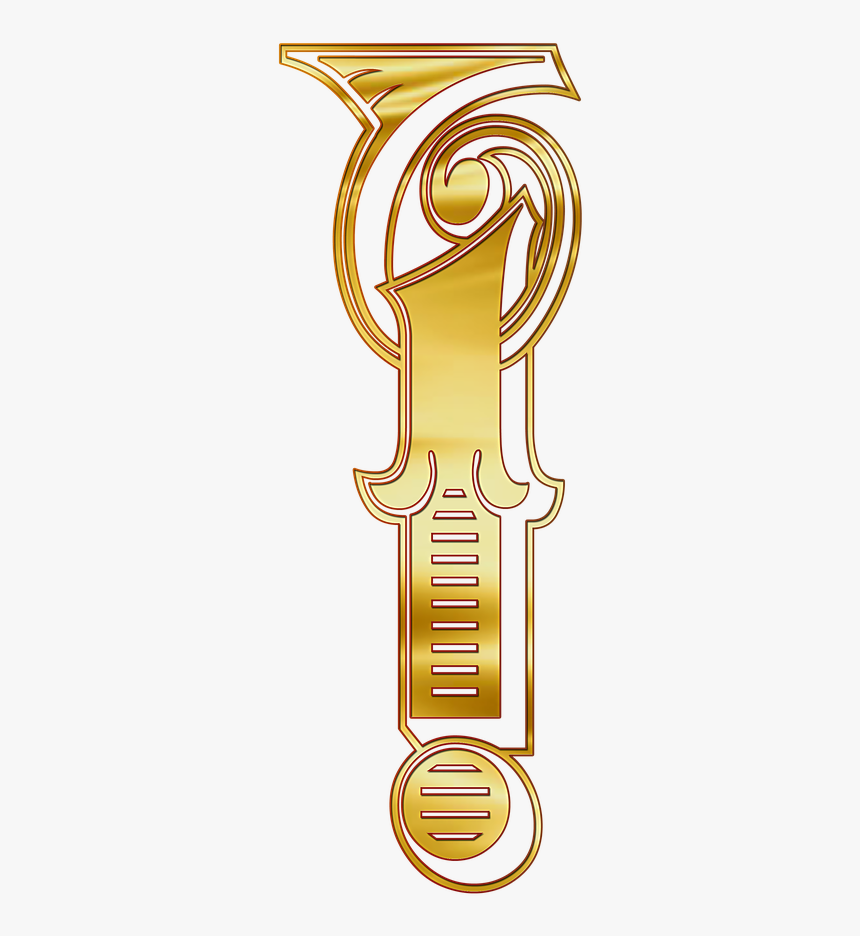 Exclamation Alphabet Gold Free Picture - Exclamation Mark, HD Png Download, Free Download
