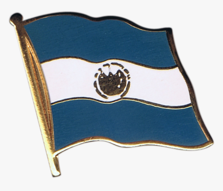 El Salvador Flag Pin, Badge - Mexican Flag Drawing Easy, HD Png Download, Free Download