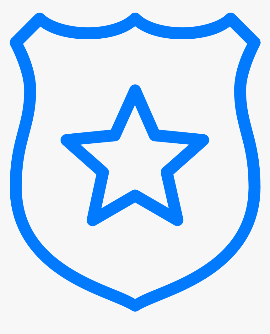 Png Free Library Badge Svg Law Enforcement - Police Badge Vector Png, Transparent Png, Free Download